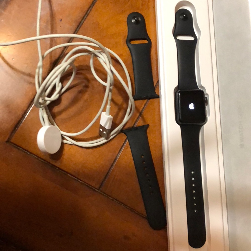 Apple Watch 38mm. Gunmetal color series 1